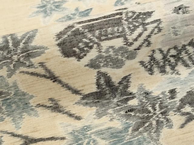 平和屋着物■上質な紬　風景楓文　正絹　逸品　AABI6408st