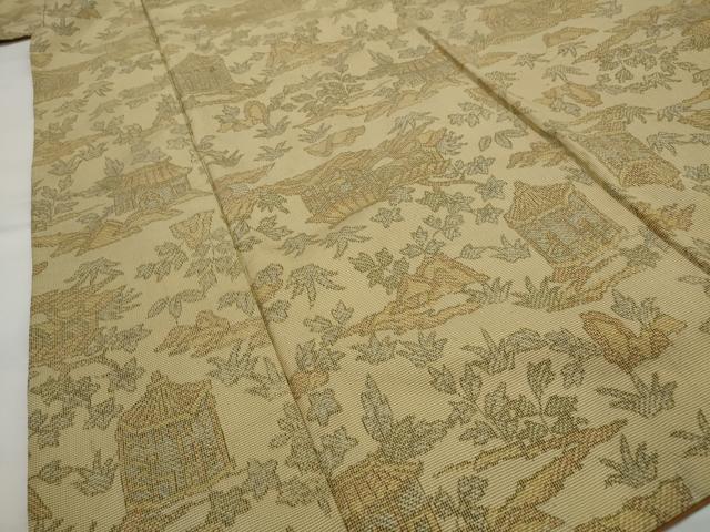 平和屋着物●本場大島紬　風景文　正絹　逸品　AABG4880ph 平和屋着物□本場大島紬 風景文 正絹 逸品 AABI6411st