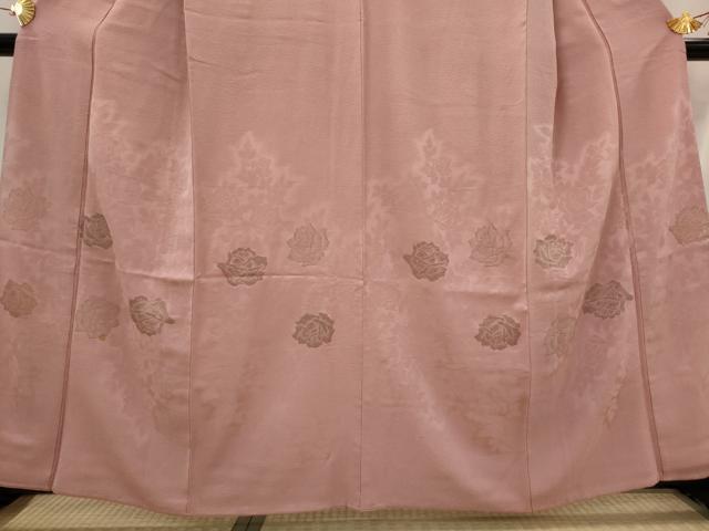 平和屋着物■豪華色留袖　寿光織　舞花文　金糸　正絹　逸品　AABI6413st