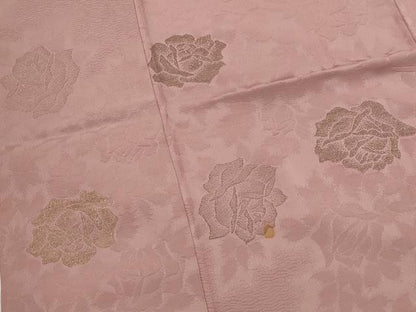 平和屋着物■豪華色留袖　寿光織　舞花文　金糸　正絹　逸品　AABI6413st