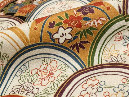 平和屋着物■訪問着 青海波花文 金彩 正絹 逸品 AABI6416st