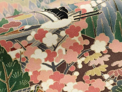 平和屋着物■豪華黒留袖　友禅　作家物　風景文　正絹　逸品　AABI6425st