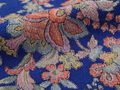 平和屋着物■上質な小紋　更紗花文　正絹　逸品　AABI6434st