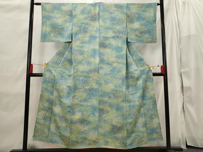 平和屋着物■上質な小紋　霞文　暈し染め　正絹　逸品　AABI6438st