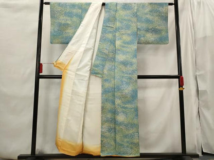 平和屋着物■上質な小紋　霞文　暈し染め　正絹　逸品　AABI6438st