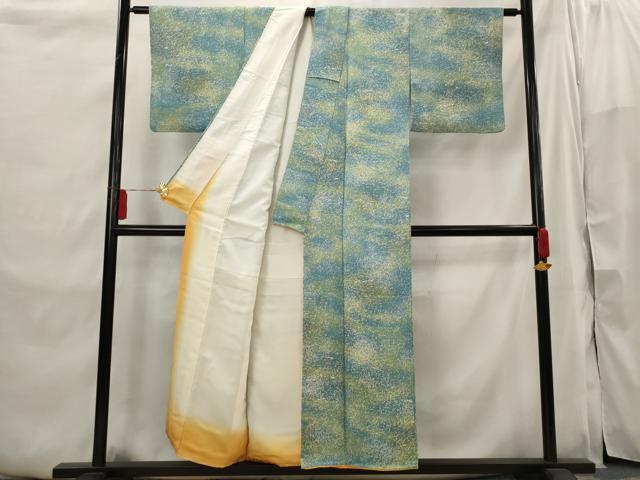 平和屋着物■上質な小紋　霞文　暈し染め　正絹　逸品　AABI6438st
