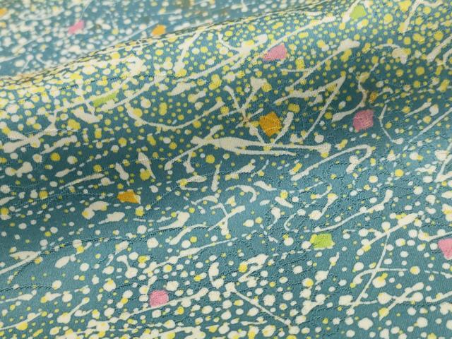 平和屋着物■上質な小紋　霞文　暈し染め　正絹　逸品　AABI6438st