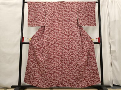 平和屋着物■上質な小紋 番傘花文 正絹 逸品 AABI6439st