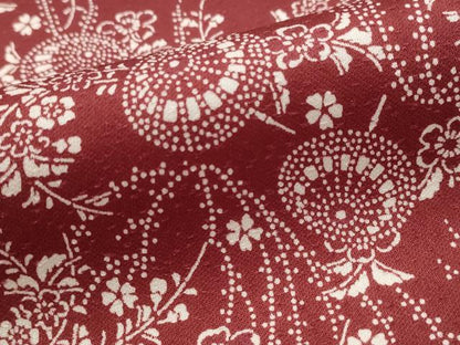 平和屋着物■上質な小紋 番傘花文 正絹 逸品 AABI6439st