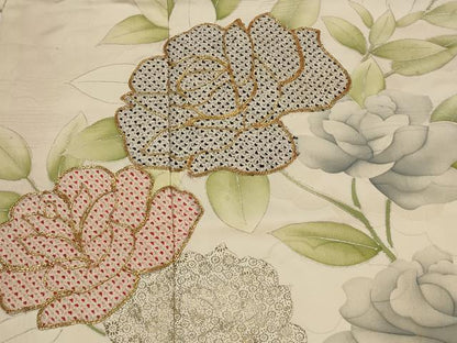 平和屋着物■豪華振袖 駒刺繍 絞り 草花文 金銀彩 正絹 逸品 AABI6445st