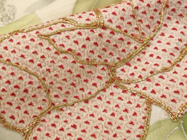 平和屋着物■豪華振袖 駒刺繍 絞り 草花文 金銀彩 正絹 逸品 AABI6445st