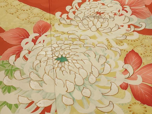 平和屋着物■豪華振袖 駒刺繍 乱菊 正絹 逸品 AABI6446st