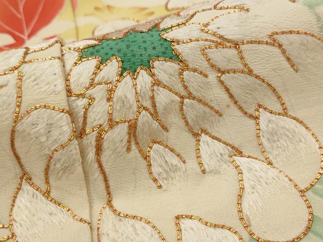 平和屋着物■豪華振袖 駒刺繍 乱菊 正絹 逸品 AABI6446st