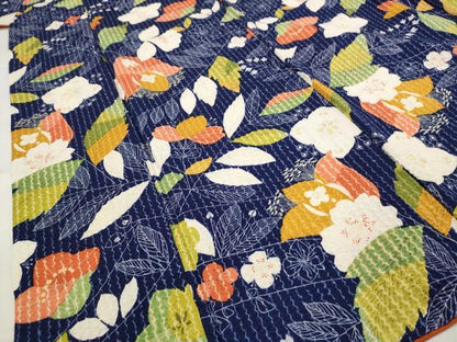 平和屋着物■上質な小紋 絞り 草花文 正絹 逸品 AABI6449st
