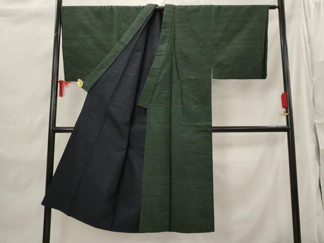 平和屋着物■男性 紬 革色 正絹 逸品 AABI6450st