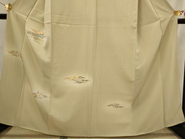 平和屋着物■訪問着　寿光織　風景文　暈し染め　正絹　逸品　AABI6451st