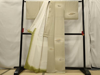 平和屋着物■訪問着　寿光織　風景文　暈し染め　正絹　逸品　AABI6451st