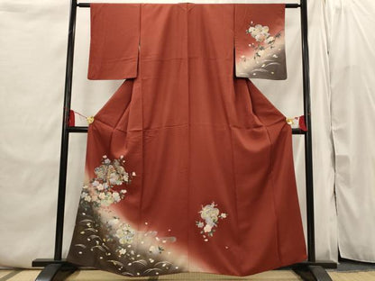 平和屋着物■訪問着　花鼓文　暈し染め　金彩　さが美扱い　正絹　逸品　AABI6454st