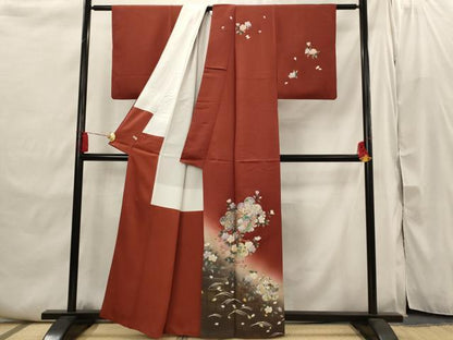 平和屋着物■訪問着　花鼓文　暈し染め　金彩　さが美扱い　正絹　逸品　AABI6454st