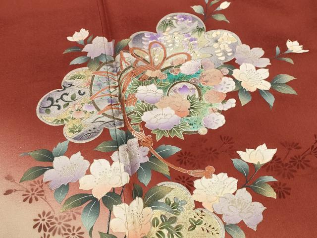 平和屋着物■訪問着　花鼓文　暈し染め　金彩　さが美扱い　正絹　逸品　AABI6454st