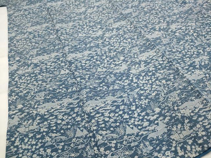 平和屋着物■上質な小紋　風景花文　正絹　逸品　AABI6455st