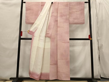 平和屋着物■上質な小紋　エ霞地紋　暈し染め　正絹　逸品　AABI6458st