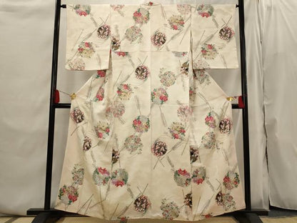 平和屋着物■上質な小紋　花丸文　金彩　やまと誂製　正絹　逸品　AABI6462st