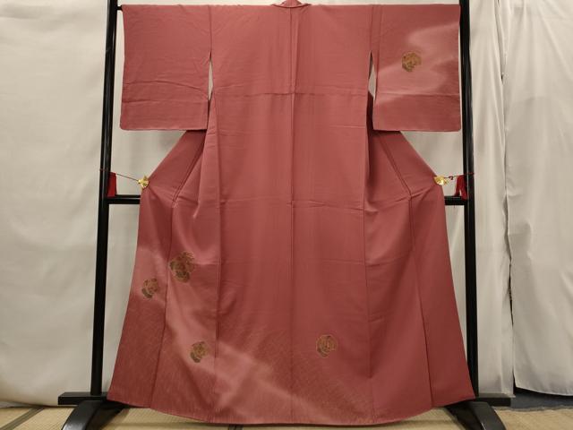 平和屋着物■訪問着　中国三大刺繍　汕頭刺繍　スワトウ刺繍　舞花文　暈し染め　金彩　正絹　逸品　AABI6470st