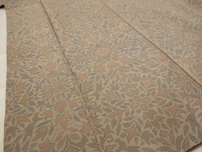 平和屋着物■本場大島紬　7マルキ　草花文　正絹　逸品　AABI6473st