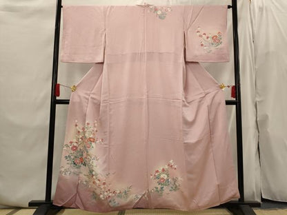 平和屋着物■訪問着　草花文　暈し染め　金彩　正絹　逸品　AABI6475st