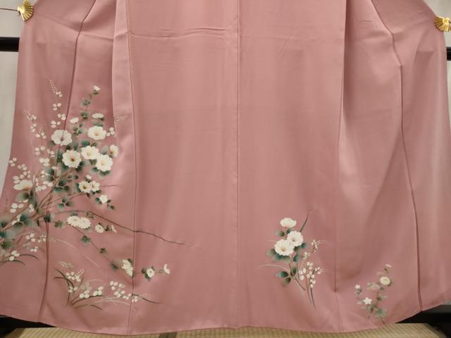 平和屋着物■訪問着　草花文　金彩　正絹　逸品　AABI6479st