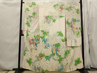 平和屋着物■豪華振袖　枝葉文　金彩　正絹　逸品　AABI6482st