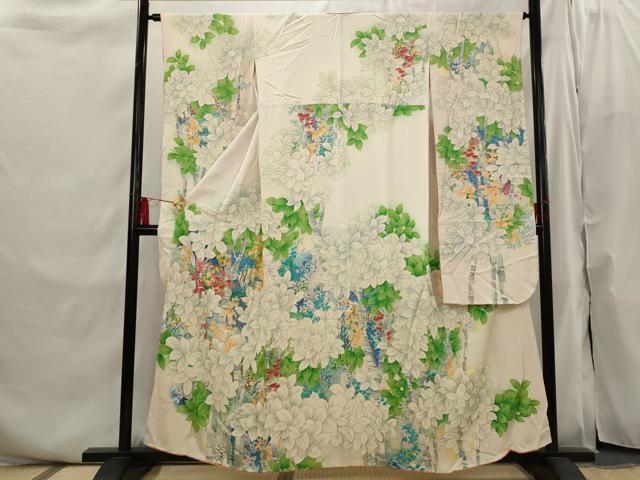 平和屋着物■豪華振袖　枝葉文　金彩　正絹　逸品　AABI6482st
