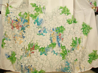 平和屋着物■豪華振袖　枝葉文　金彩　正絹　逸品　AABI6482st