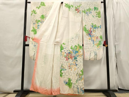 平和屋着物■豪華振袖　枝葉文　金彩　正絹　逸品　AABI6482st