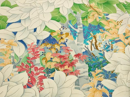 平和屋着物■豪華振袖　枝葉文　金彩　正絹　逸品　AABI6482st
