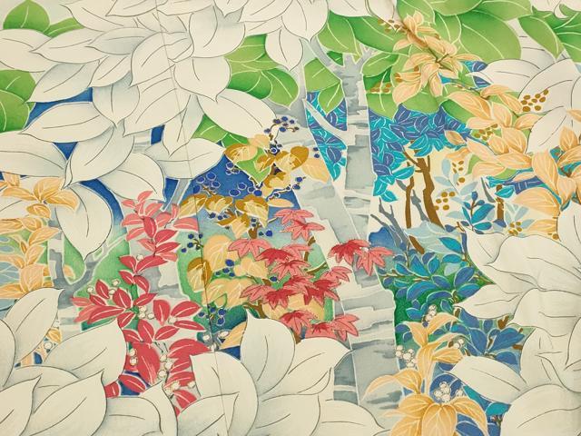 平和屋着物■豪華振袖　枝葉文　金彩　正絹　逸品　AABI6482st