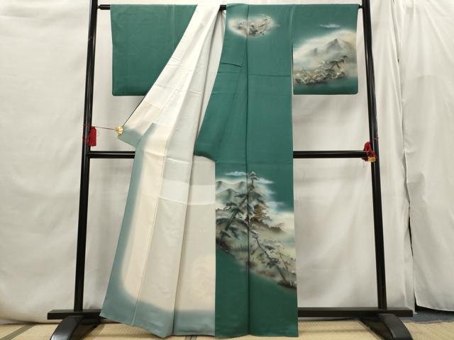 平和屋着物■訪問着　遠山枝松文　暈し染め　金彩　正絹　逸品　AABI6483st