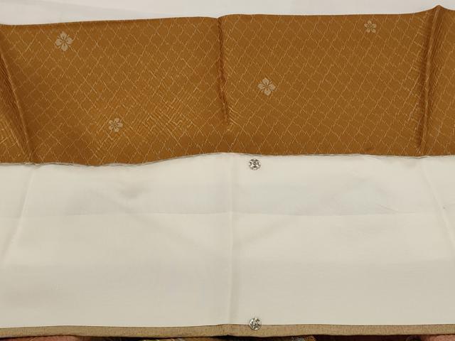 平和屋着物■上質な小紋　楽器花松文　暈し染め　正絹　逸品　AABI6484st