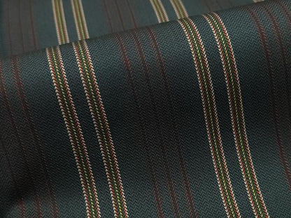 平和屋着物■上質な紬　縞　正絹　逸品　AABI6487st