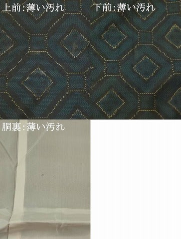 平和屋着物■本場大島紬　蜀江文　正絹　逸品　AABI6489st