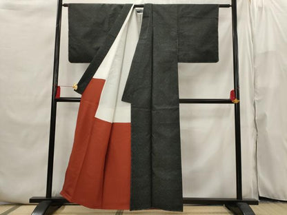 平和屋着物■本場大島紬　蜀江文　正絹　逸品　AABI6489st