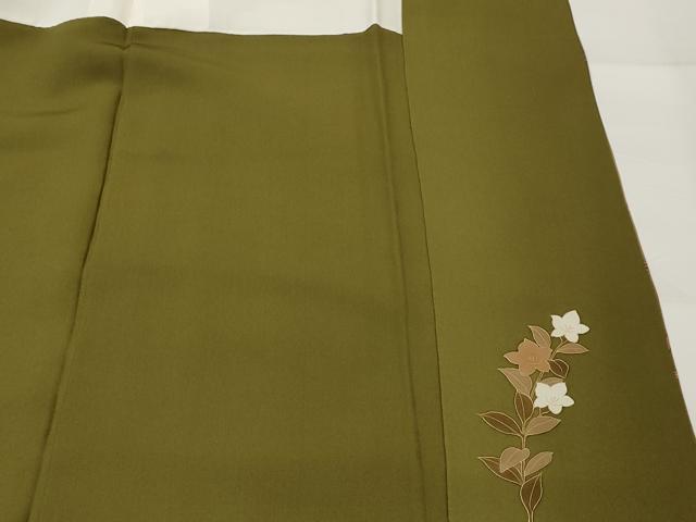 平和屋着物■訪問着 草花文 暈し染め 金彩 正絹 逸品 AABI6491st