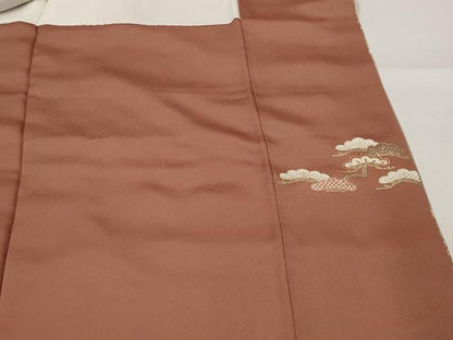 平和屋着物■訪問着　松竹梅　暈し染め　金彩　正絹　逸品　AABI6495st