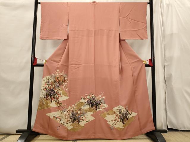 平和屋着物■色留訪問着 花車文 金彩 やまと誂製 正絹 逸品 未使用 AABI6496st