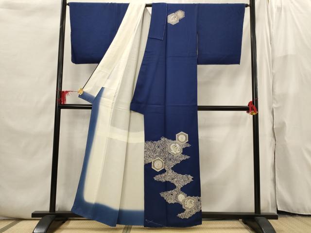 平和屋着物■中国三大刺繍 相良刺繍 訪問着 亀甲鳳凰花文 正絹 逸品 AABI6499st