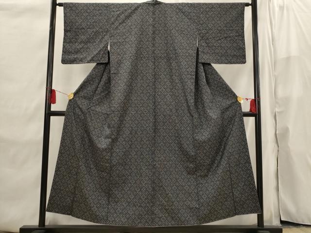 平和屋着物■上質な紬 蜀江花文 正絹 逸品 AABI6507st