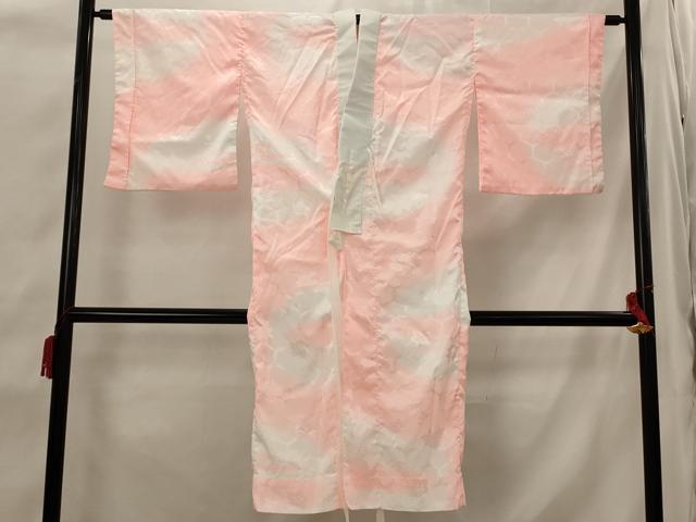 平和屋着物■長襦袢 無双仕立て 草花地紋 暈し染め 洗える着物 AABI6515st