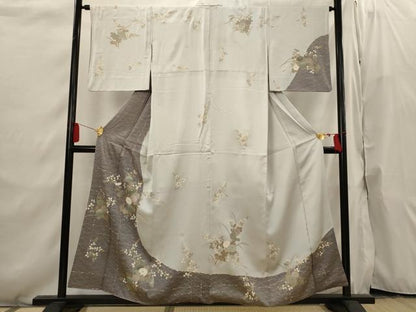 平和屋着物■訪問着 草花文 金彩 正絹 逸品 AABI6527st