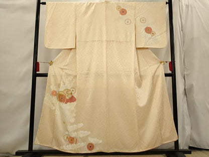 平和屋着物■訪問着 駒刺繍 花鼓文 金銀彩 正絹 逸品 AABI6530st